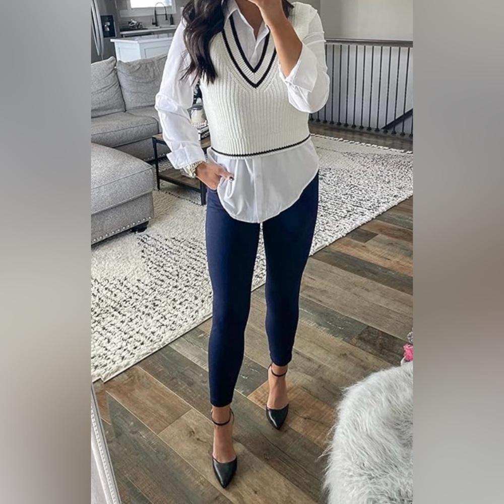 Express Blue Leggings Denim Cropped Jeggings Capris Pedal Pushers